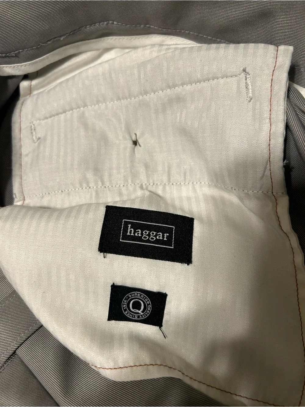 Haggar Light Gray Men's Dress Pants